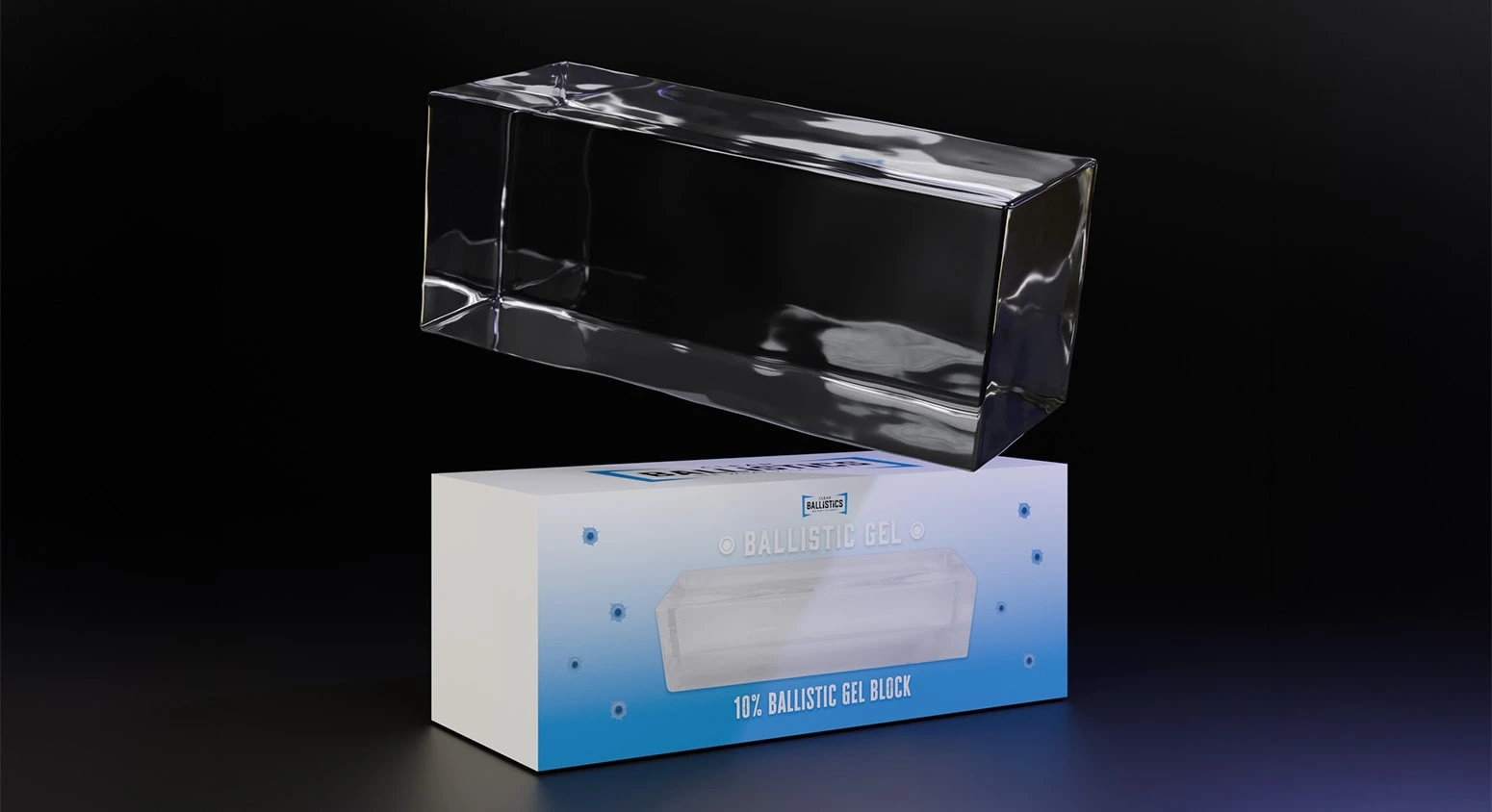 10% ballistic gel block by Clear Ballistics